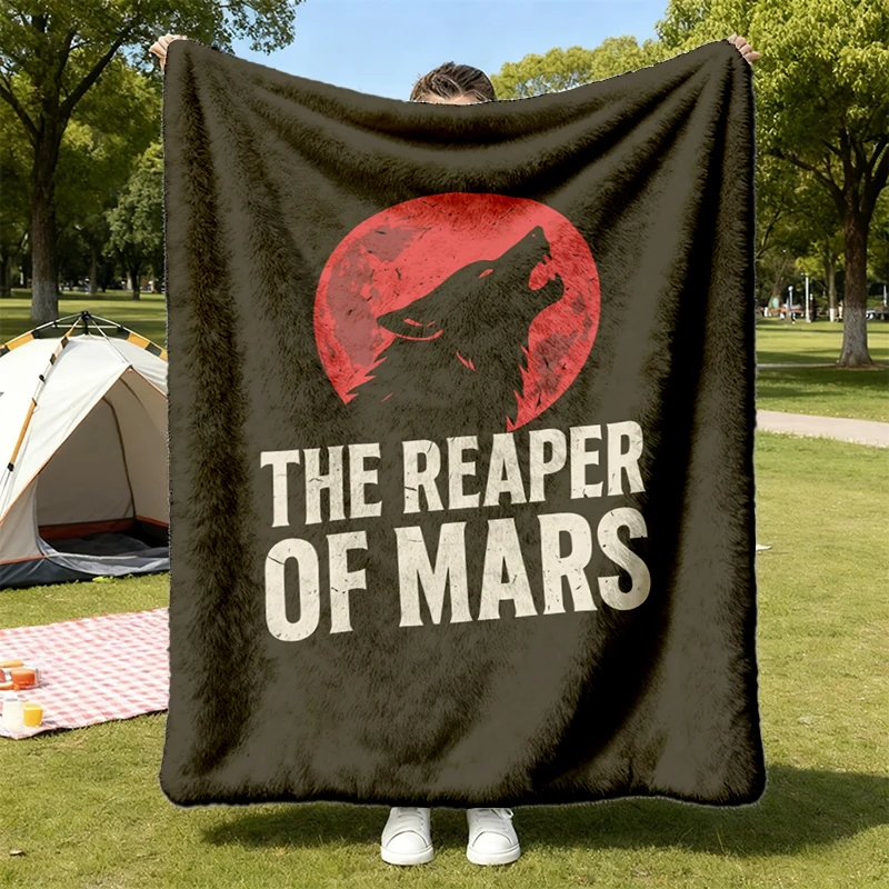 The Reaper of Mars, Red Rising, Hail Libertas Hail Reaper, Sevro Comfort colors Flannel Blanket