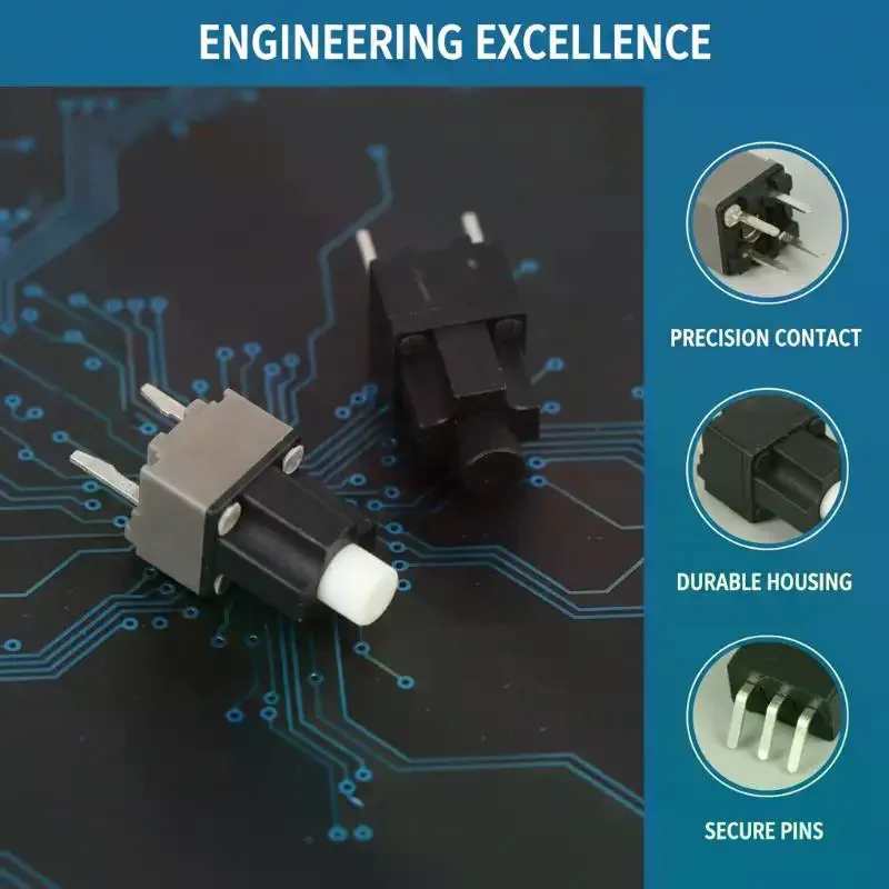 

1/5Pcs Kailh Square 2 Pins Mouse Micro Switch Scroll Middle Button Accessories For Razer Deathadder Elite 2000 Height 11.9mm