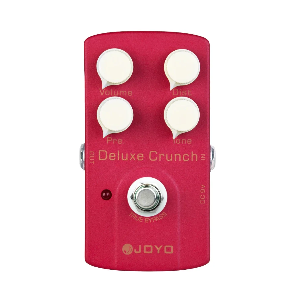 

JOYO JF-39 DELUXE CRUNCH Distortion Guitar Effect Pedal British Tone Crunch Distortion Effect Guitar Pedal with 4 Adjust Knobs