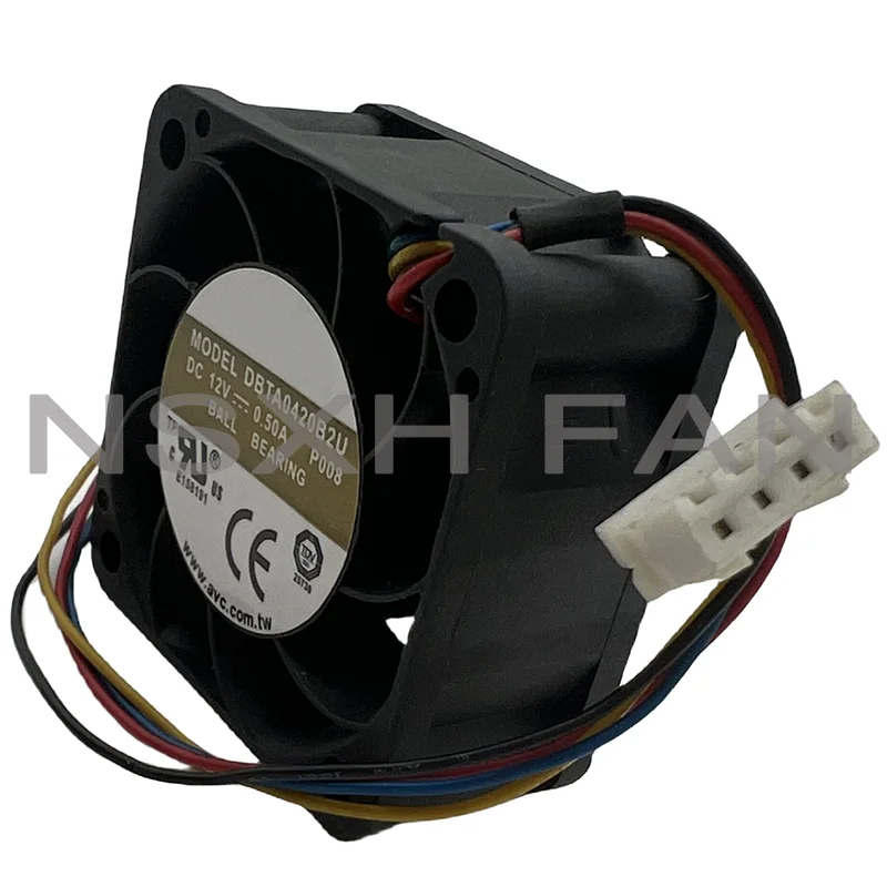 Ventilador de velocidade 4cm, 40x40x20mm, 12v, 0.50a, dbta0420b2u, 4cm