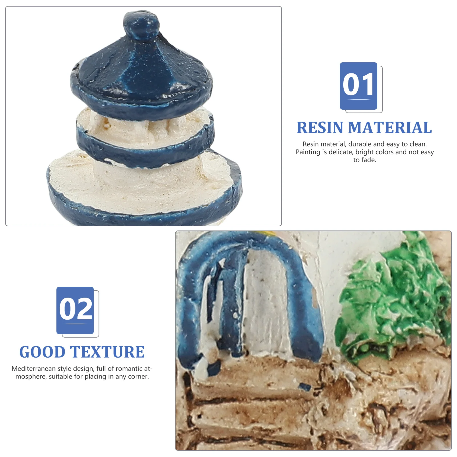 

Resin Lighthouse Ornament Mediterranean Nautical Decor Home Craft Coastal Desktop Decoration Resin Lighthouse Sea Theme Ornament