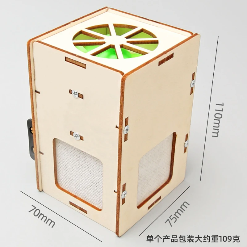 나무 공기 청정기 모델, 어린이 과학 장난감 기술, Diy 물리학 빌딩 블록 키트, 어린이용 교육 완구 학습