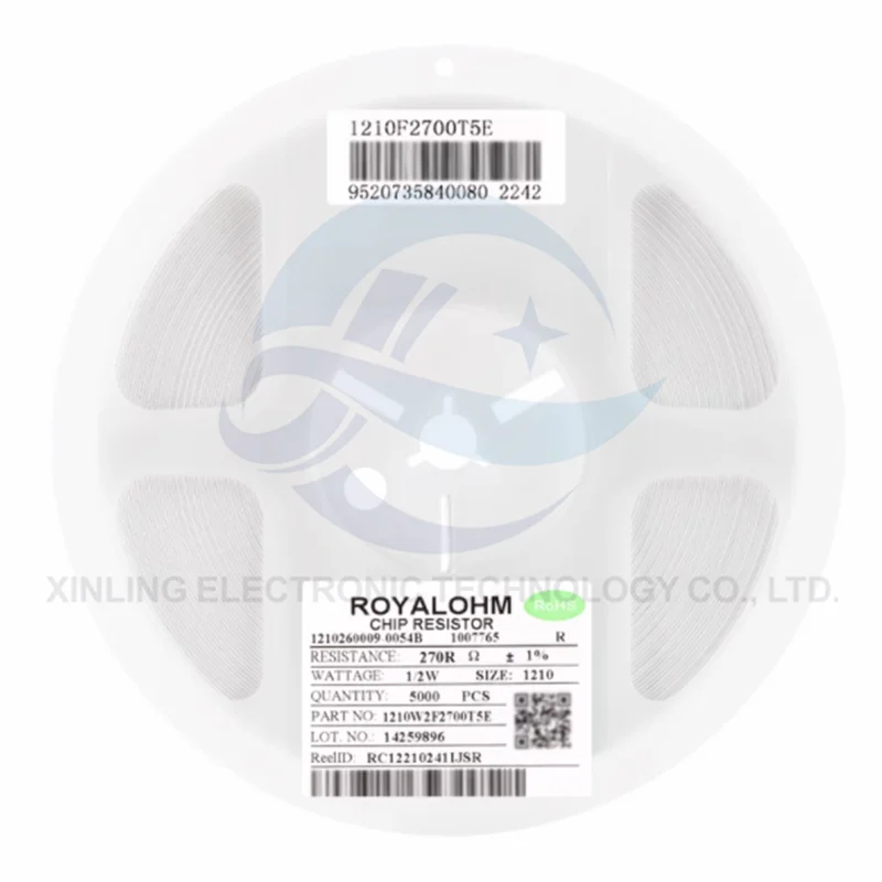 10PCS Original 1210 patch resistance 270R(2700) ±1% 0.5W 1210W2F2700T5E