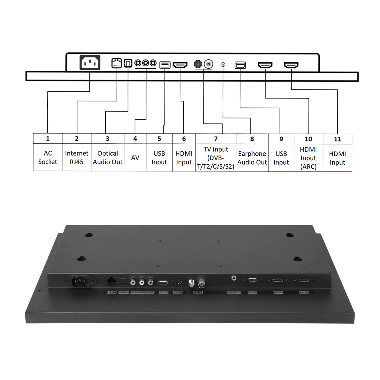 Televisore LED con specchio magico intelligente da 22 pollici impermeabile IP65 per bagno SPA versione webOS controllo vocale Alexa integrato