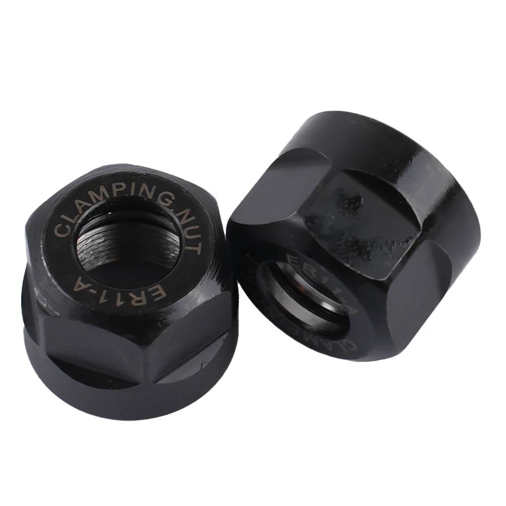 Collet ER11A Clamping Nut 140CR Steel Accessories Durable M14*0.75mm High Hardness High Strength Holder Lathes