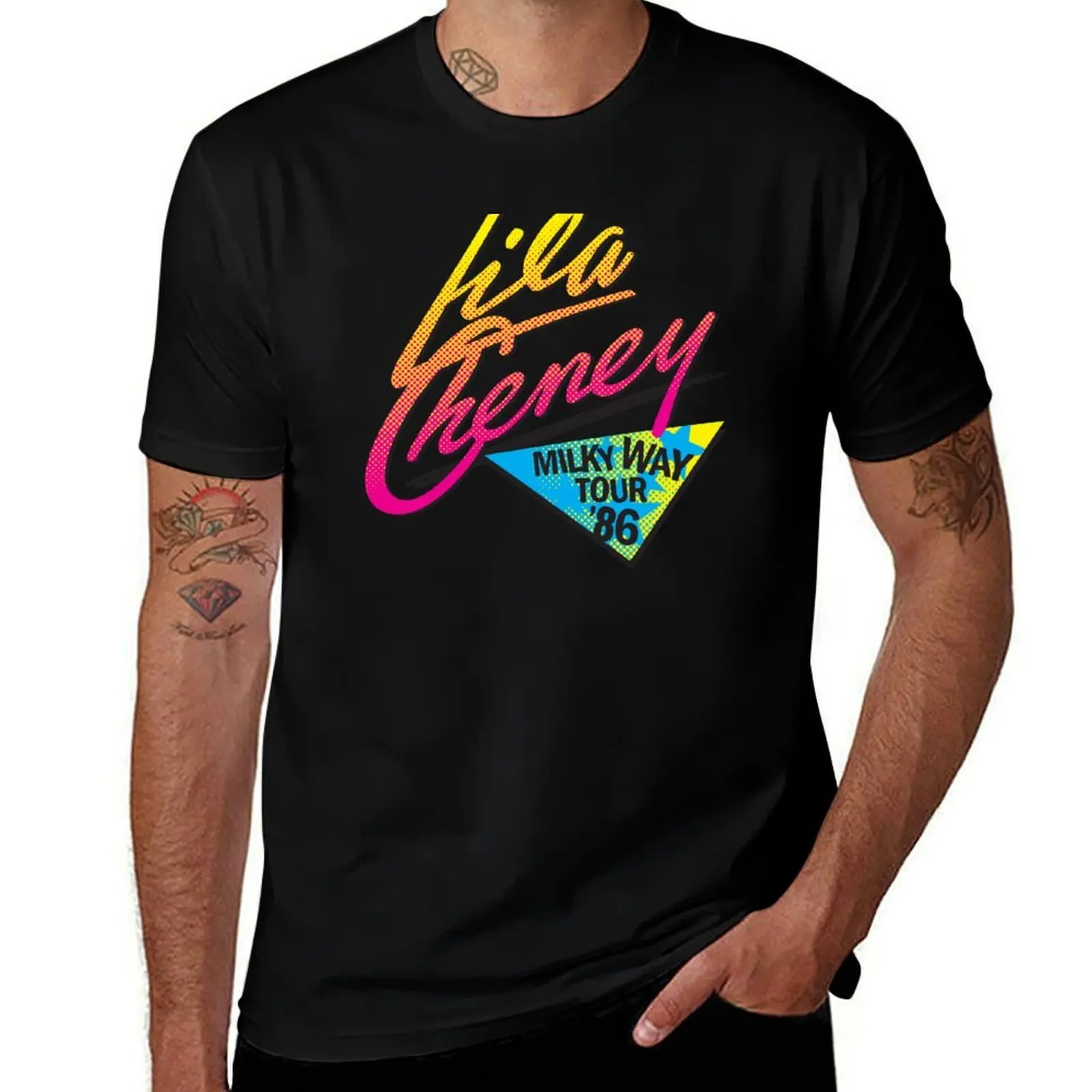 

Lila Cheney Milky Way Tour 86 T-Shirt cotton t shirts man 100% t shirts for man graphic vintage cotton t shirt pack T-Shirt