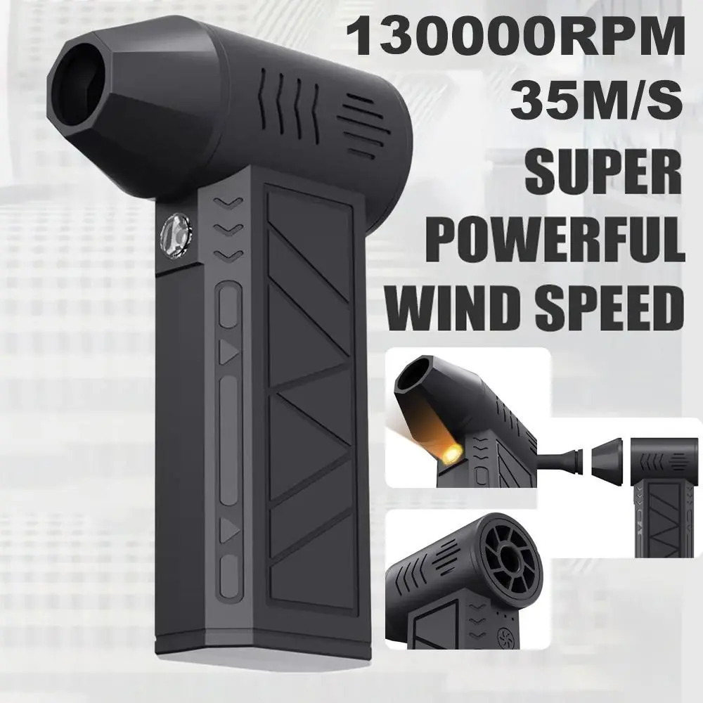 

Wind Speed 35m/s 130000RPM Turbofan With Flashlights Dust Removal High Power Jet Fan Powerful Dust Blower