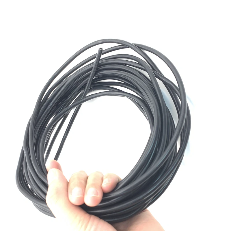 1Meter -60 ~200 DegrHeat Resistant ID 2~19mm Black Flexible Silica Gel Pipe Aquarium Air Pump Soft Rubber Silicone Hose