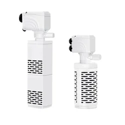 3 in 1 Aquarium Filter Pump Silent Fish Tank Submersible Air Oxygen Aerator Aquarium Air Pump Water Changer Pump Wave Maker 220v