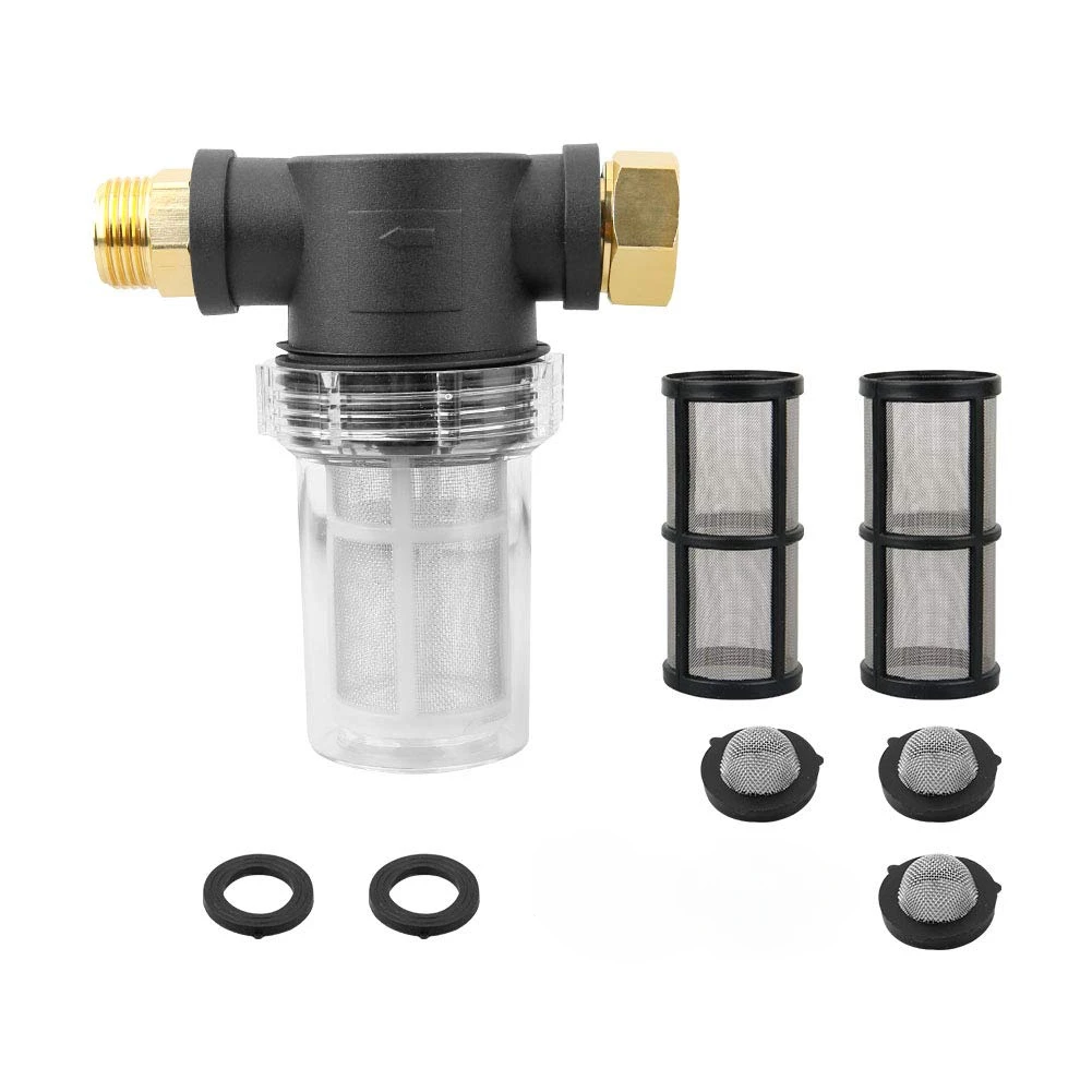 

Car Wash Machine Inlet Filter Threaded Joint Garden Water Pipe American Standard Thread Car Wash Gun Filter Mesh Joint