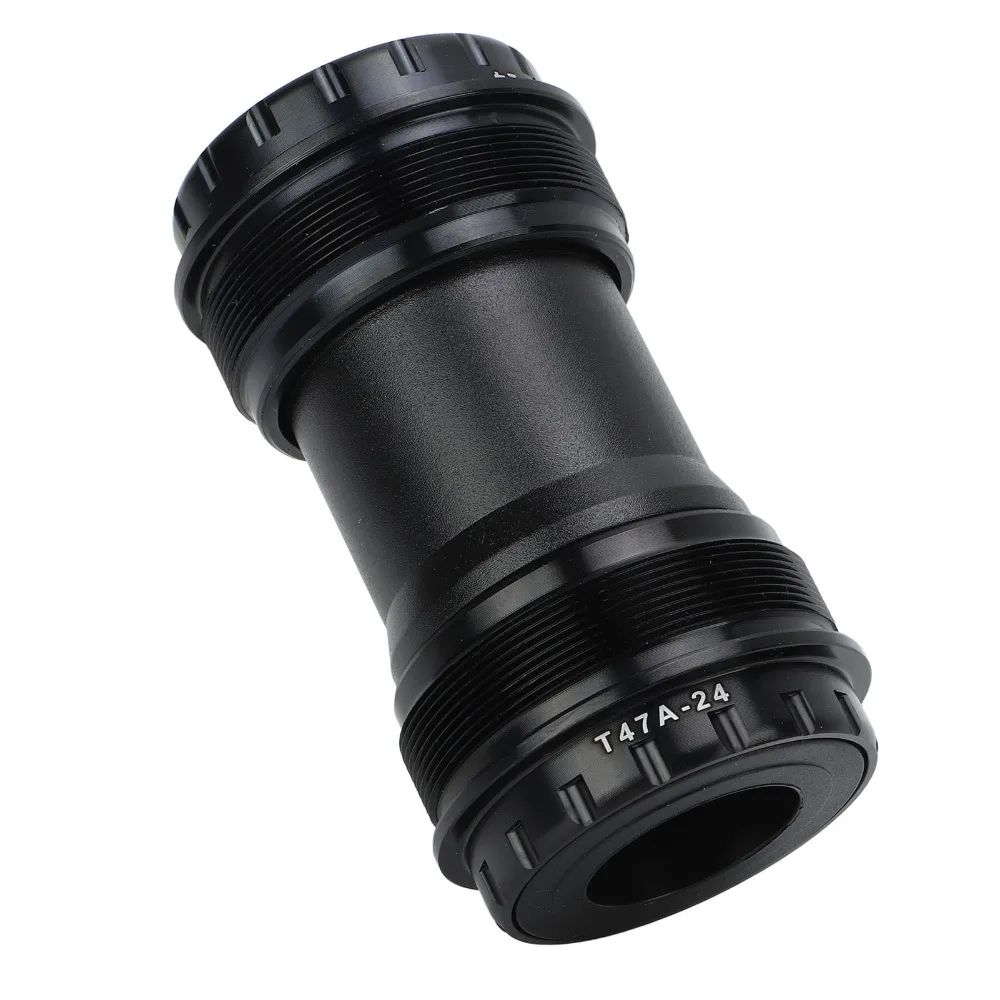 24mm Inner Diameter Bottom Bracket Sealed Bearings Lightweight Cycling Bottom Brackets Black Aluminum