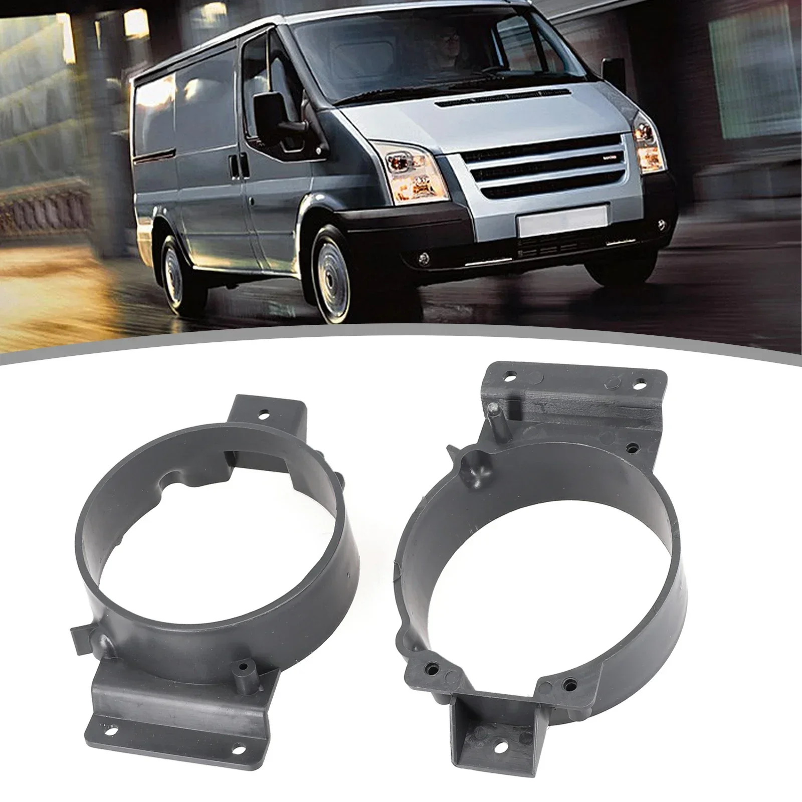 PAIR ABS  FOG-LIGHT LAMP BRACKET For Ford For TRANSIT 1387138 1387139 2006-2014 Parts Accessories Black