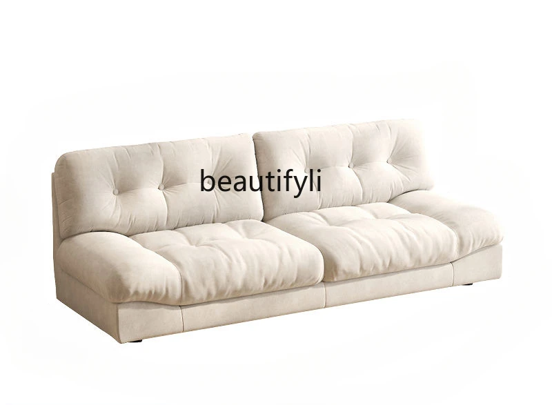 Cloud sofa living room bedroom fabric sofa small apartment rental room double living room straight row sofa