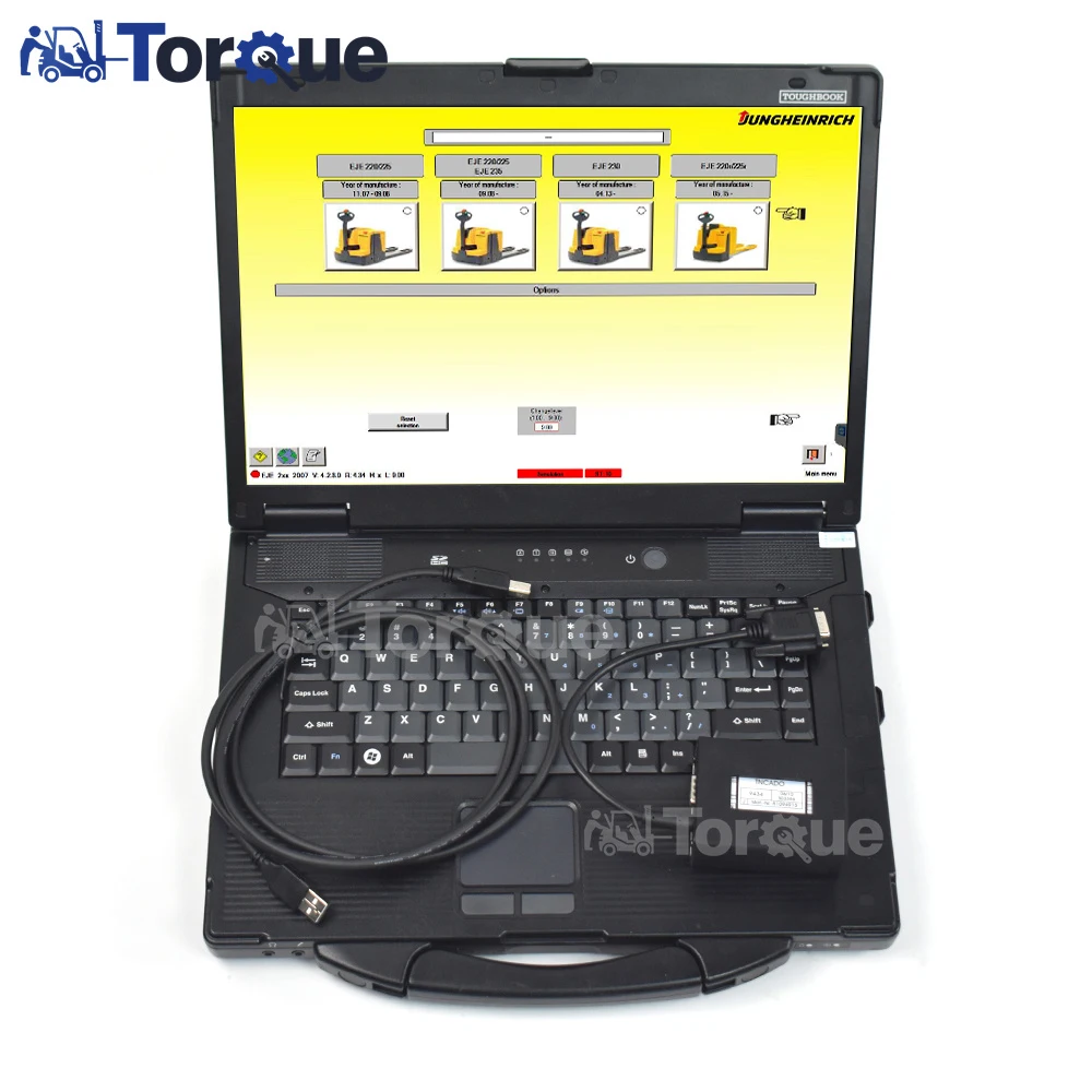 Diagnostic for Judit Incado Box Diagnostic Kit JUDIT 4 Jungheinrich Judit INCADO forklift Interface tool with CF52 laptop