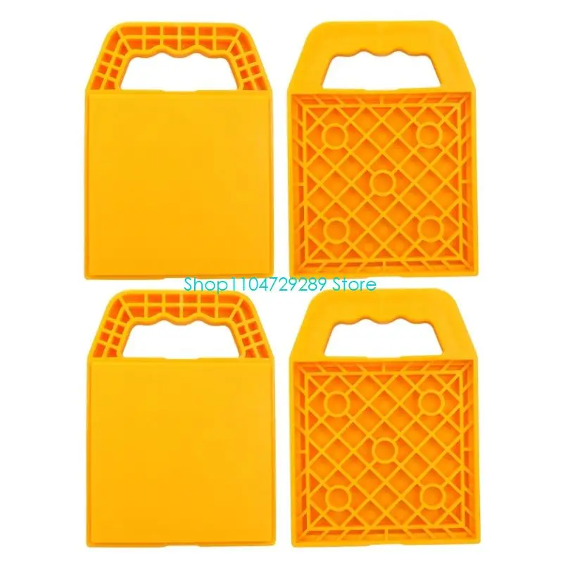 D8KE Campers Leveling Pads ABS Nonslip Jacks Support for Trailer Parking Stability