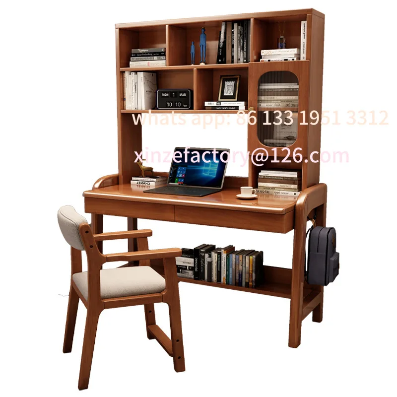 

Bookshelf all-in-one computer desk home simple table bedroom student liftable children's study writing table