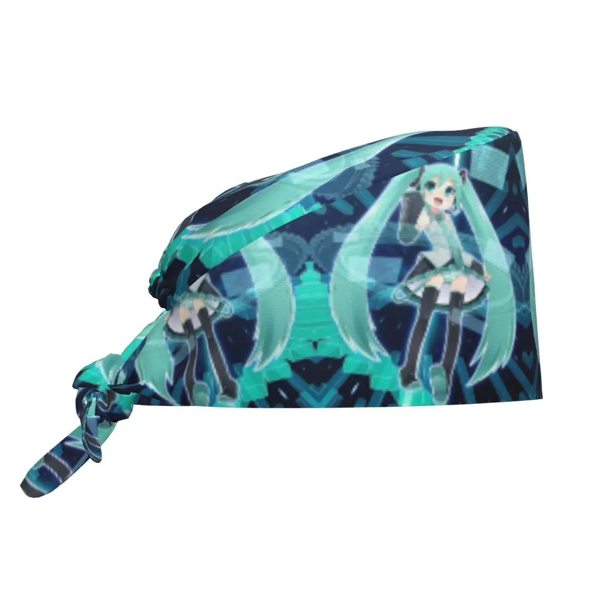 

H-Hatsunes Scrubs Cap Surgical Hats Men Women Mikus Singer Music Cartoon Anime Operating Room Cap Operator Hats Lab Works Hat