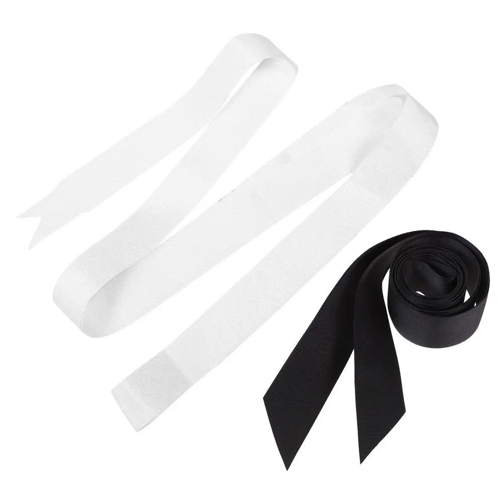 

2pcs Long Satin Ribbon Waist Bridal Sash Wedding Dress Women Party Waistband Adjustable Soft Bridesmaid Wide Sash Wrap Bowknot