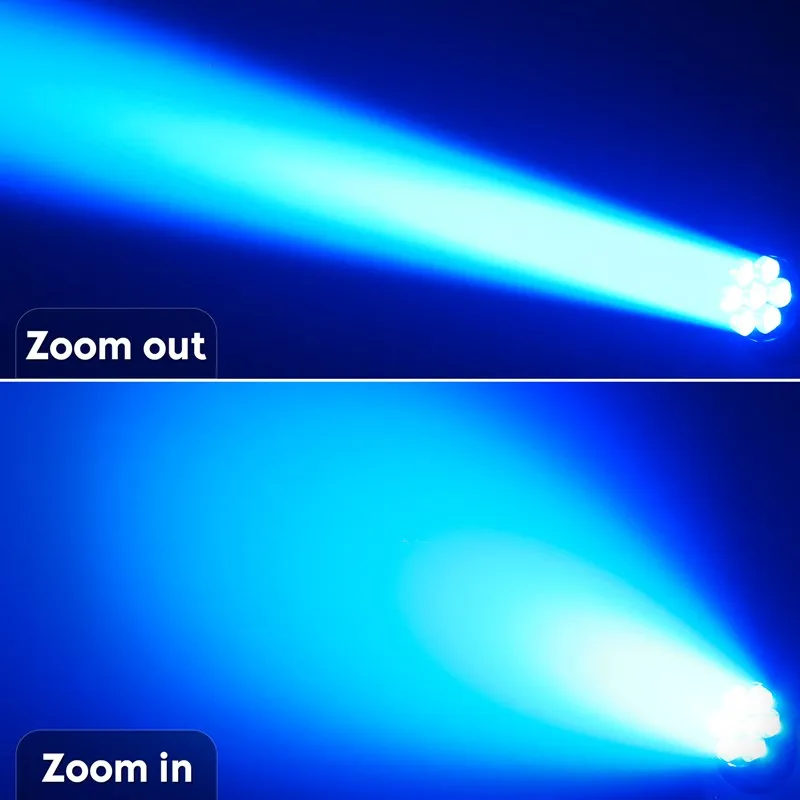 7x40 واط عيون النحل LED ضوء متحرك للرأس DJ ديسكو ملهى ليلي حفل زفاف نادي بار KTV DMX512 LED التكبير غسل ضوء المرحلة عرض الحدث