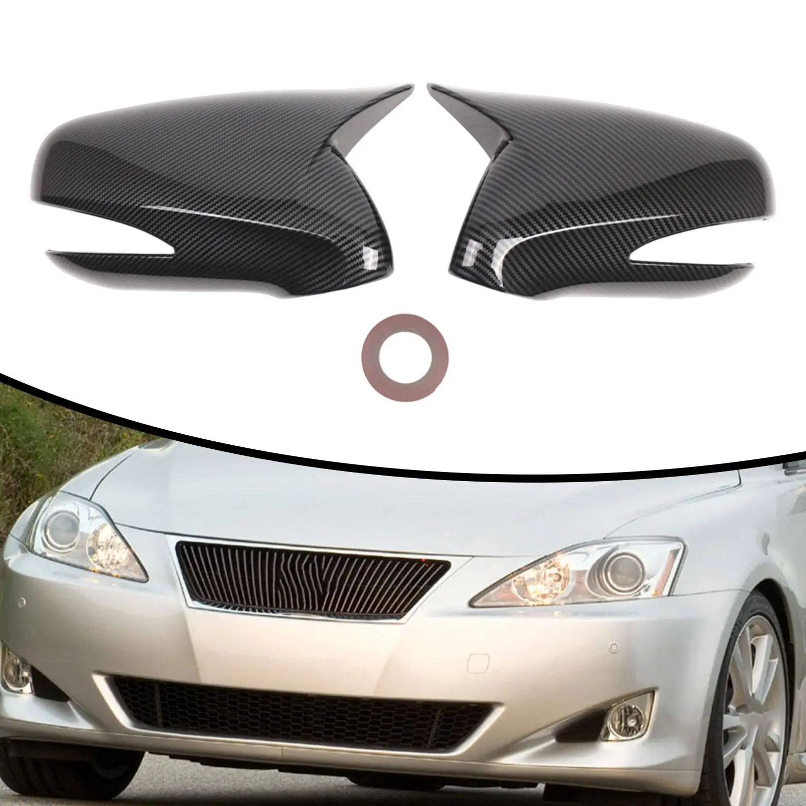 

Side Mirror Cover Caps 8794A53411B1 for RX270 RX450 (2009-2014) LS600H (2009-2012) (2009-2012)