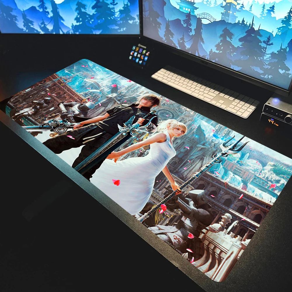 HD Computer Mousepad Final Fantasy 7 Large Gaming Mouse Pad PC Gamer Laptop Mouse Mat Office Mausepad XXL Keyboard Mat Deskmat