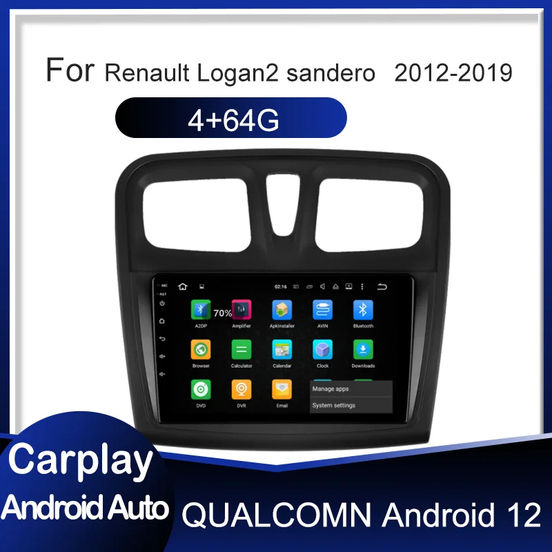 

Wit-Up Upgrade Car Radio Touch Screen GPS Video CarPlay Autoradio Android 12 for Renault logan 2 sandero 2 Navigation Head Unit
