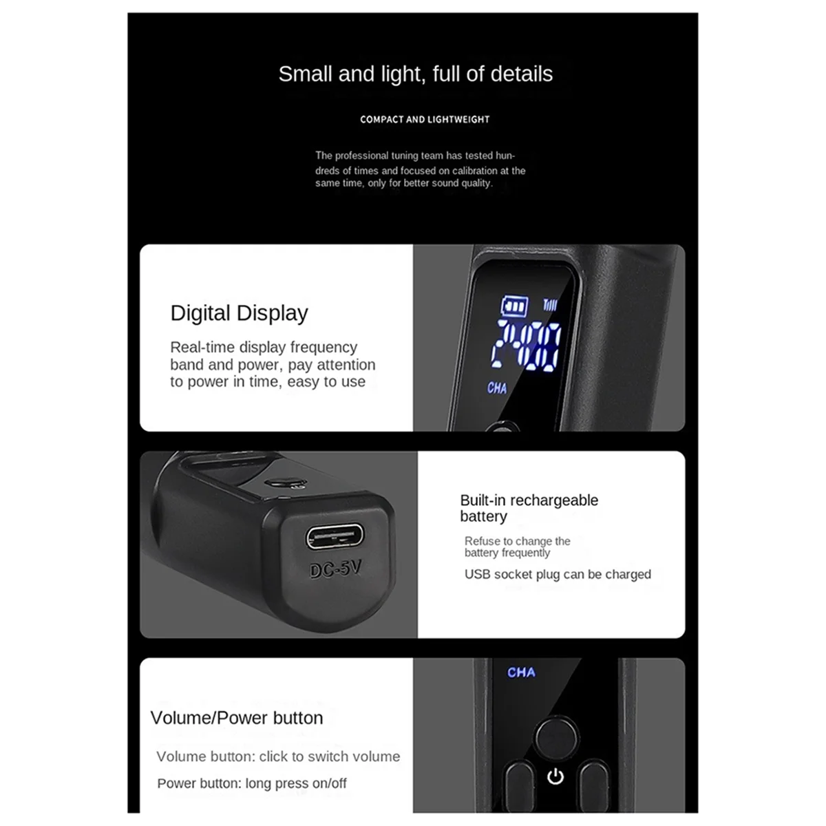 SMIEA Новая система адаптеров 2,4G XLR, беспроводной микрофонный передатчик, приемник, подходит для динамического микрофона, гитарного аудиомикшера