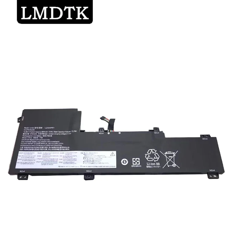 

LMDTK Новый L20M4PE1 L20C4PE1 L20L4PE1 Аккумулятор для ноутбука Lenovo IdeaPad 5 Pro-16ACH6 Pro-16IHU6 Creator 5-16ACH6 15,36 V 75WH