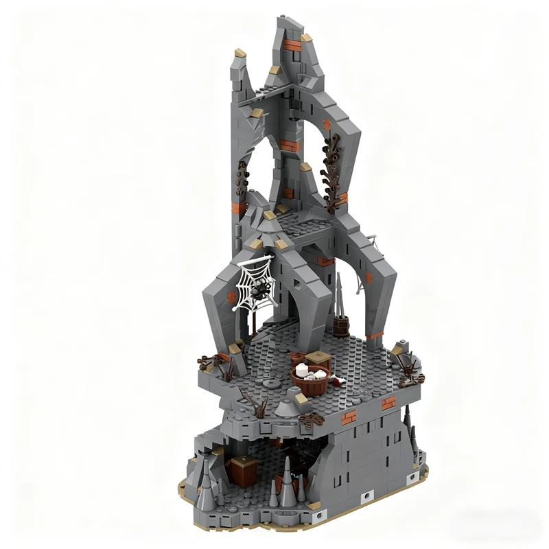 1036 peças moc ucs dol guldur parte 6 8 os anéis modelo blocos de brinquedo de construção arquitetura presentes de natal ideia educação tijolo