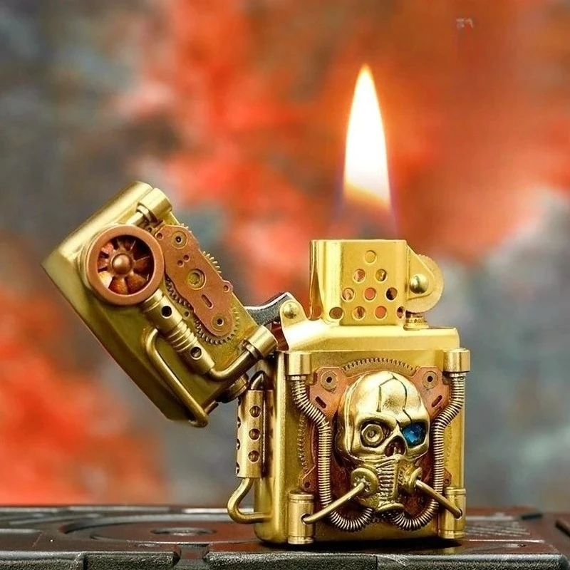 

Латунная зажигалка Bounty Punk, зажигалка Punk Turbo, мужской подарок, аксессуары для курения