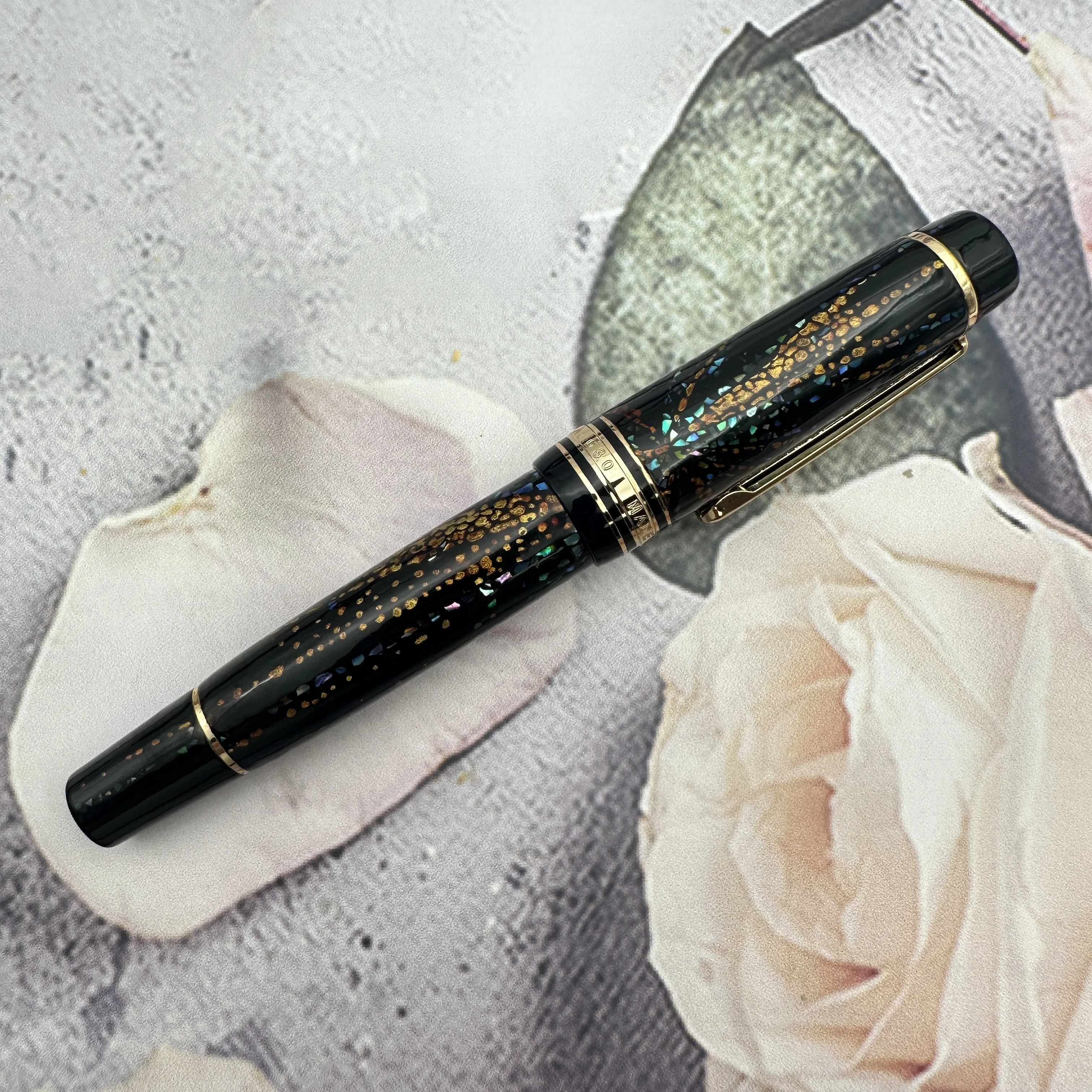 جديد Wingsung 630/ADMOK 800 Raden نمط ماكي-eTraditional أم اللؤلؤ المكبس قلم حبر التحبير الطلاب الكتابة هدية القلم