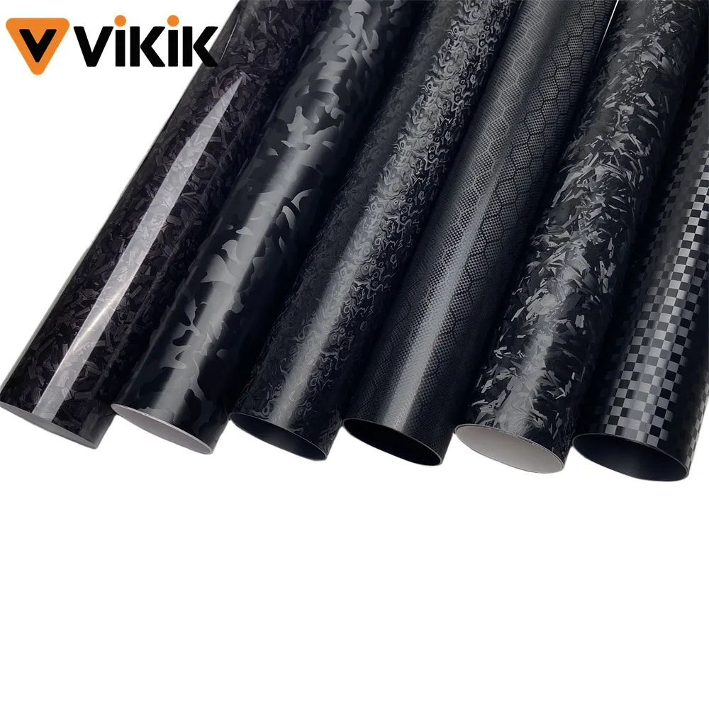 

Черная кованая обертка для кузова автомобиля из углеродного волокна, шестигранная космическая карбоновая автоаксессуары для интерьера и экстерьера