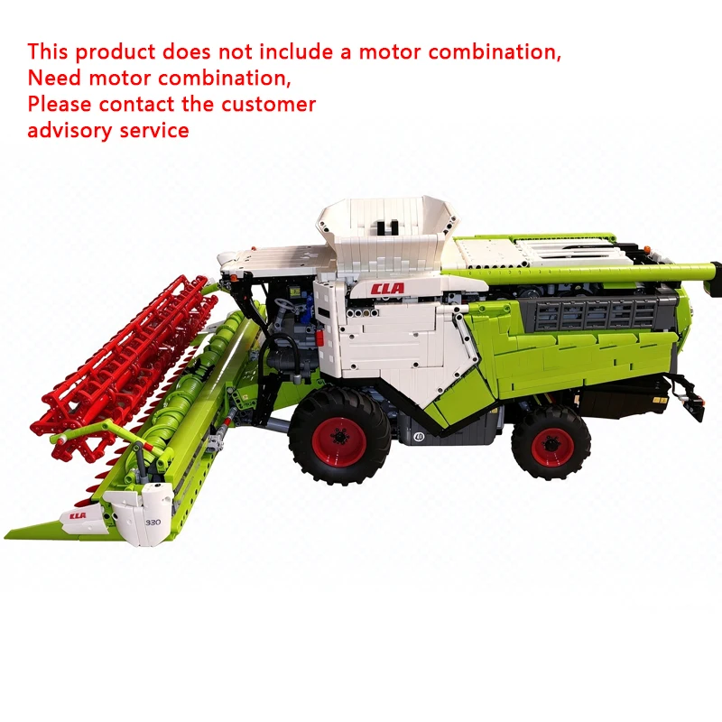 City Car Model MOC Building Bricks 8900 Agricultural Combine Harvester Modular Technology Holiday Gifts Assemble Toys Ideal Gift