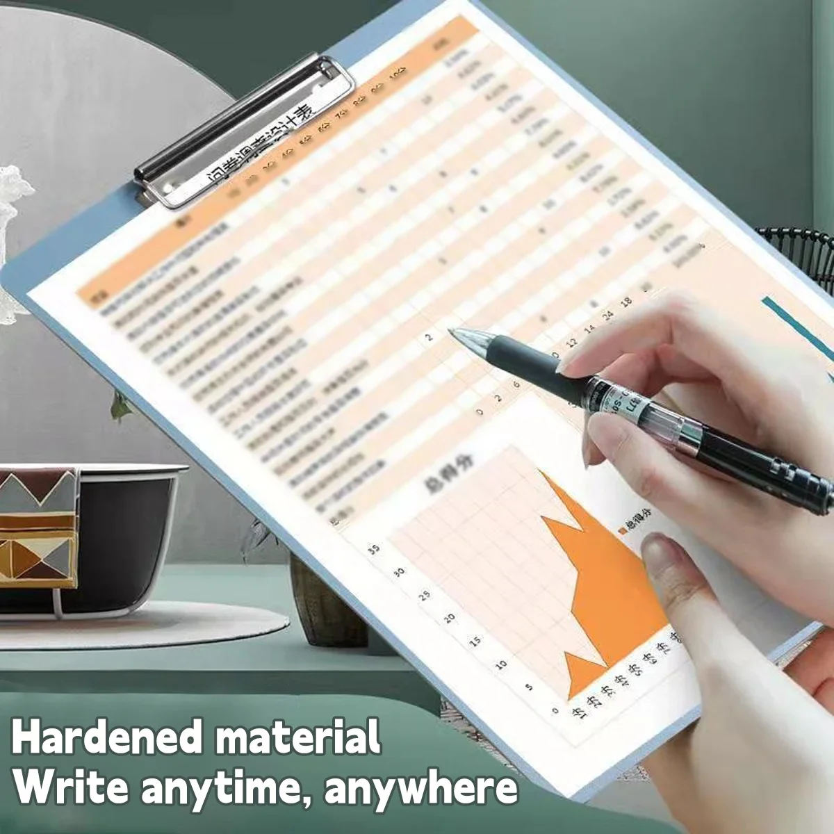 A4/A5 Clipboard Folder Large Capacity Durable Thickened Board Clip Multipurpose Office&School Organizer for Portable Storage