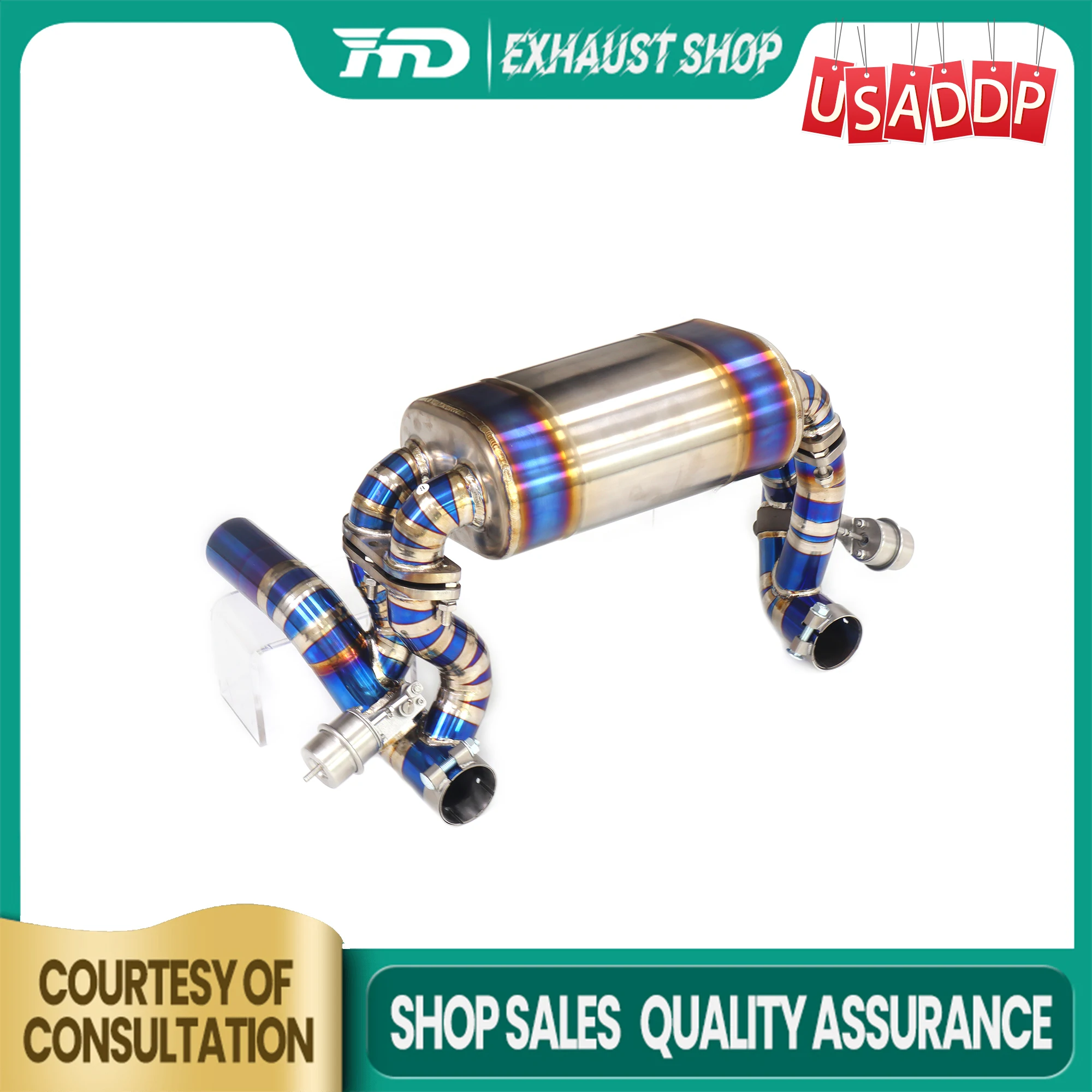 

HMD Catback for Ferrari F430 4.3L upgrade SC Exhaust system Ti Increased power High quality Vacuum valve Muffler