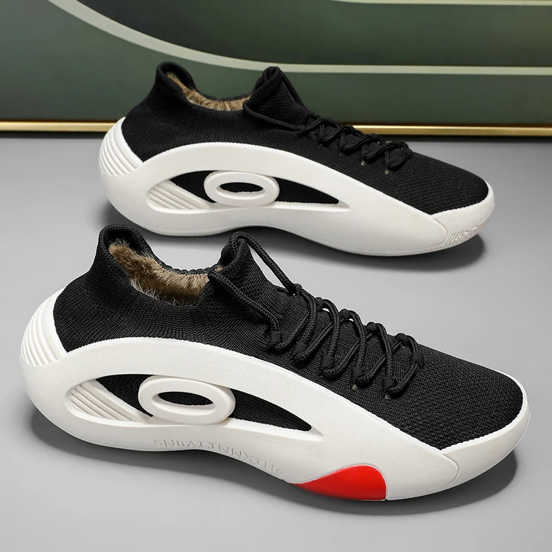 

Мужская обувь Спортивная обувь Кроссовки Удобные носки Обувь на плоской подошве Мужские кроссовки Дизайнерская уличная ткань Светлый хлопок