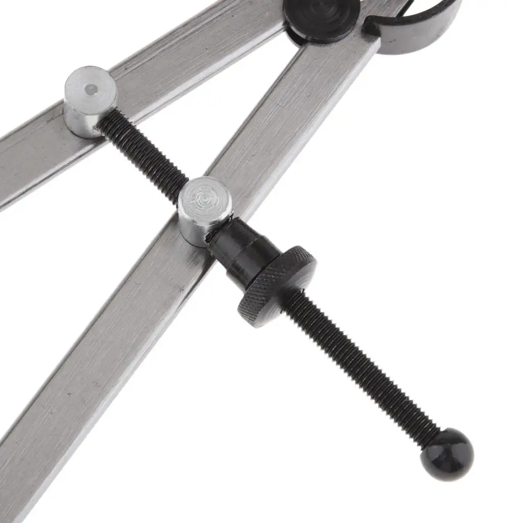 Steel Caliper Thickness Gauge Flat Round Leg Divider Machinist Tools Kit for Measurement Precision