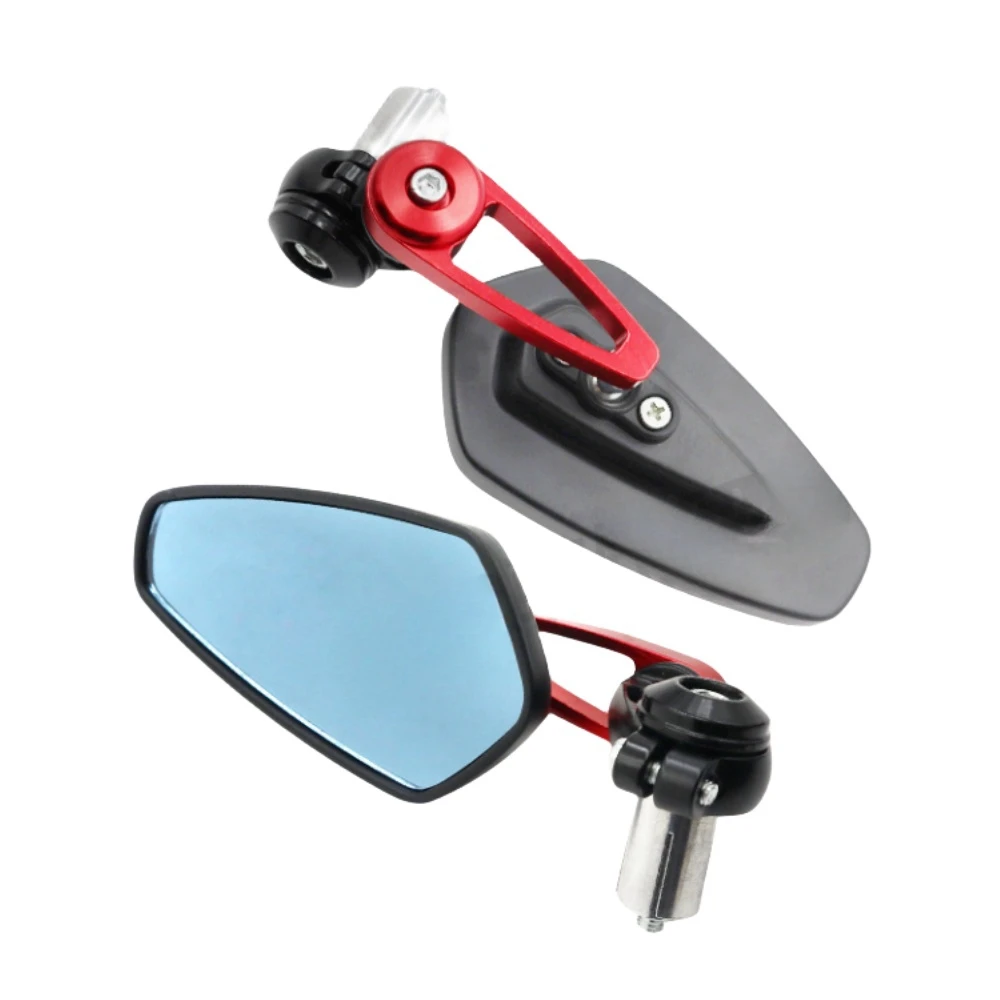 Rearview Mirror 360° Rotating Blue Glass Anti-Glare Adjustable Electric Vehicle Scooter Universal Modification Accessories