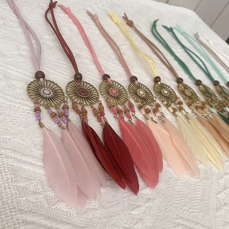 Mini Dream Catcher Handcraft Car Pendnat Feather Wind Chimes Girls Room Wall Hanging Home Decoration Keychain Birthday Gifts