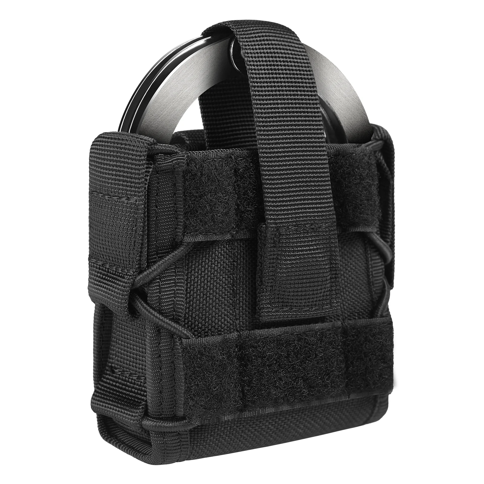 Tactical Handcuff Pouch Molle Handcuff Bag Holster Waist Bag Belt  Hunting Accessories Open-top Design