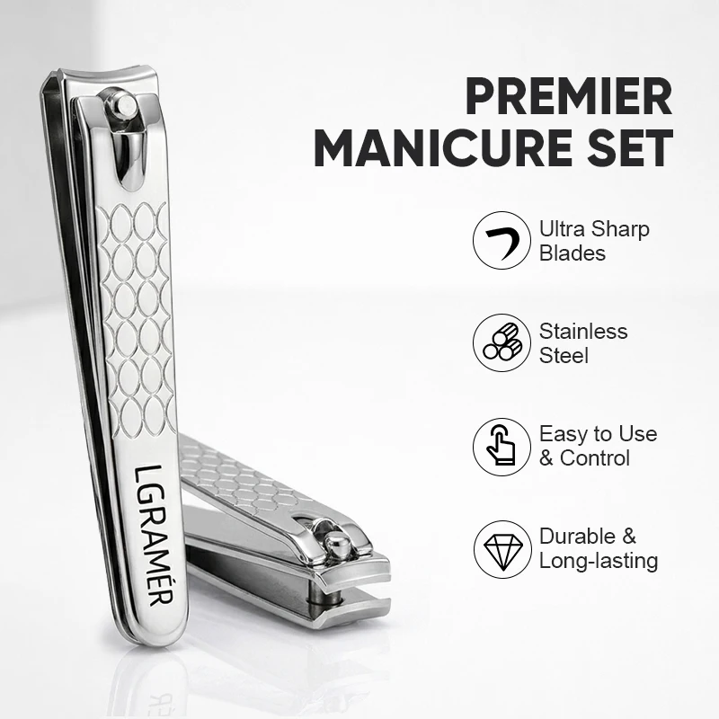 1/2Pcs Nail Clipper Set,Mini Nail Clipper with Nail File, Curved Blade for Precise Trimming & Shaping, Portable Nail Care Tool
