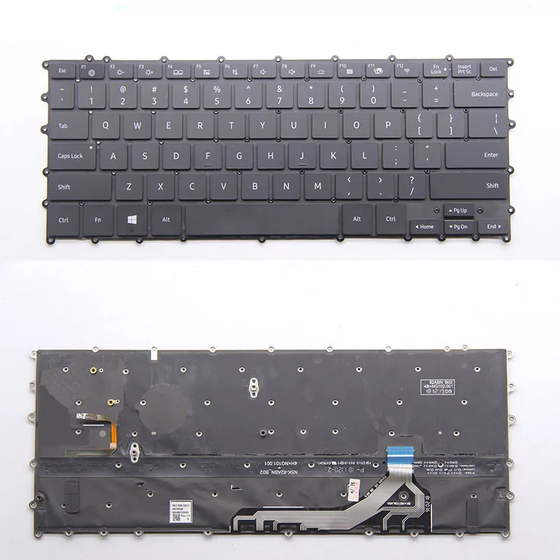 New Keyboard For Samsung NP930MBE 930MBE English US BA59-04382A with Backlit as Photo