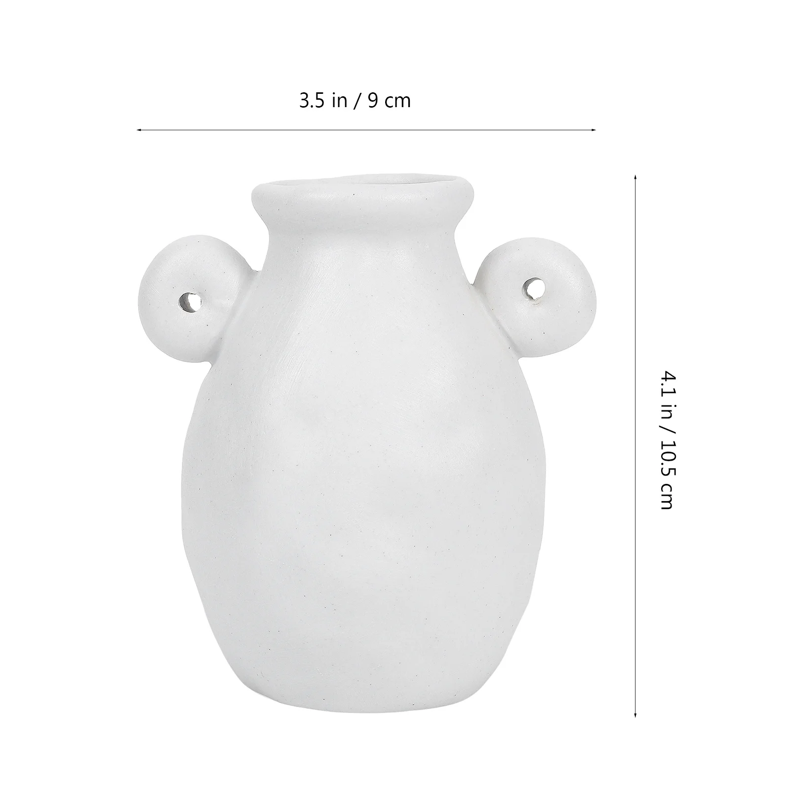 

1Pcs Ceramic Vase White Nordic Simple Design Flower Arrangement Home Decorative Chic Vase for Indoor Office Decoration Creative