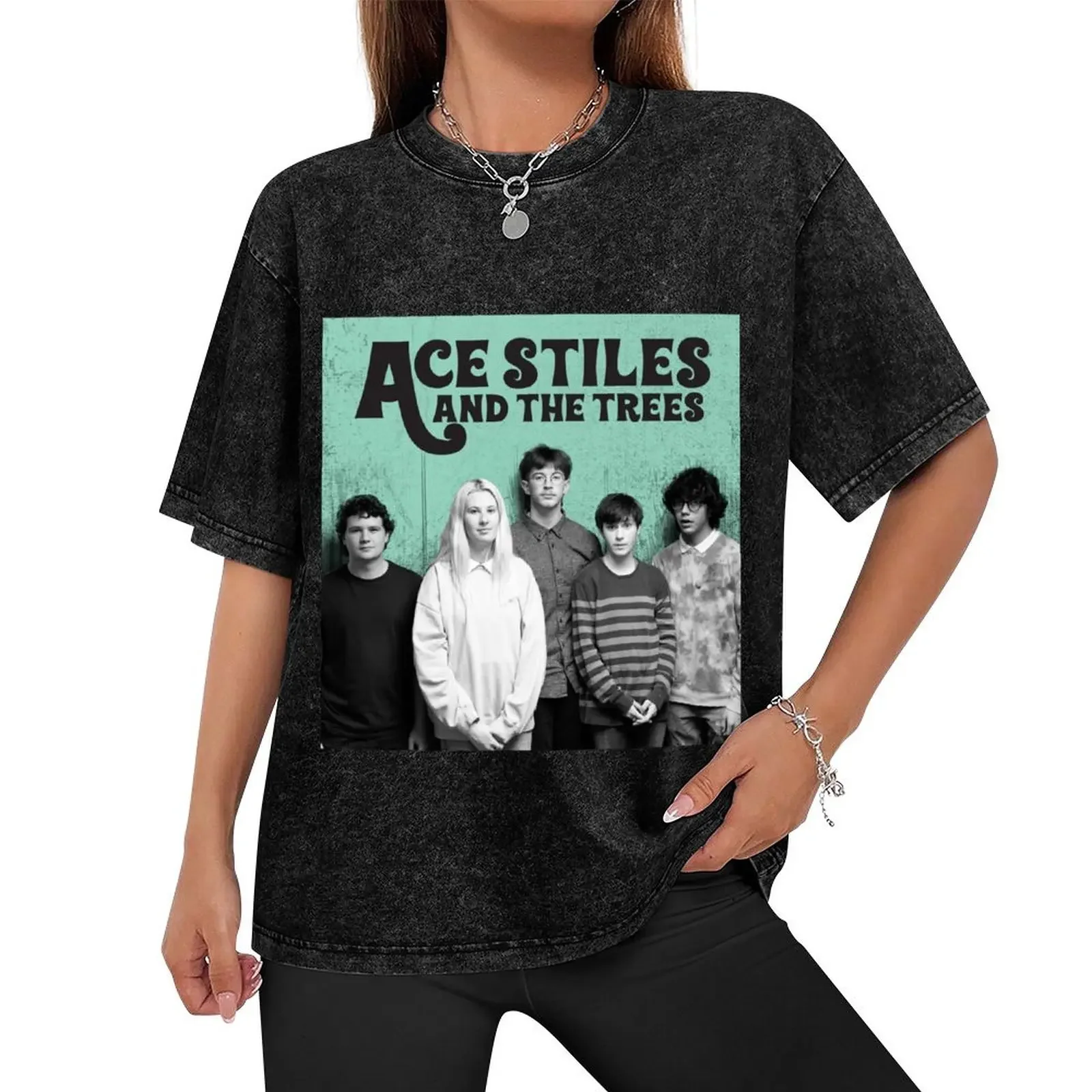 Ace Stiles + the Trees T-Shirt cheap stuff blanks kawaii clothes vintage anime shirt mens funny t shirts