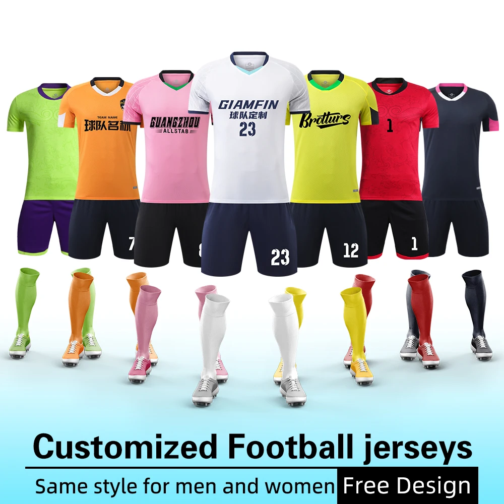 Adult Kids Soccer Jersey Customize Football Uniforms Shirts Men Women Futsal Sportswear Training Tracksuit Sports Outfit Clothes