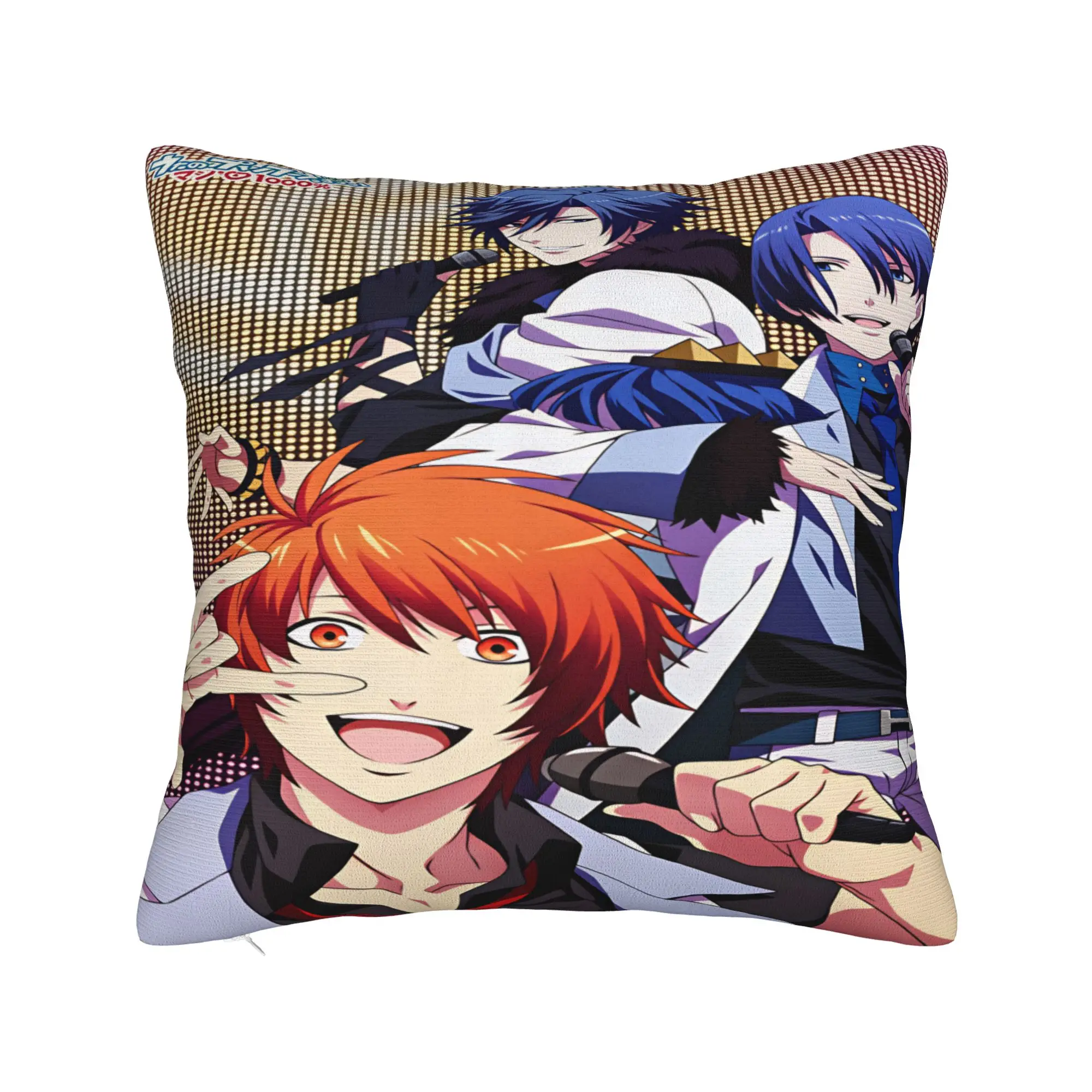 U-Uta no Prince-sama Hijirikawa Masato   Pillow Cover  Square Cushion Cover Vintage Pillow Case For Sofa Couch Bed Living Room