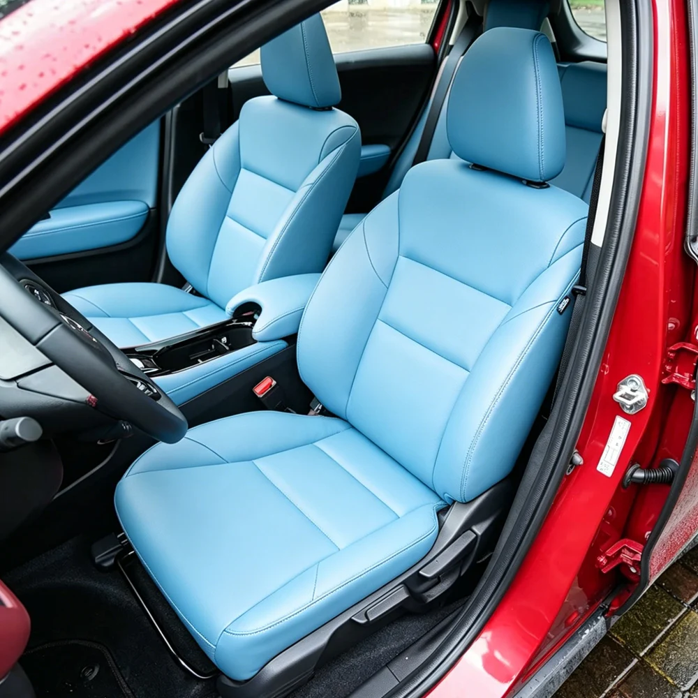 

Custom Car Seat Cover For Honda HR-V VEZEL 2014 To 2022 PU Leather Protector Cushion Full Set Seat Covers Car Styling