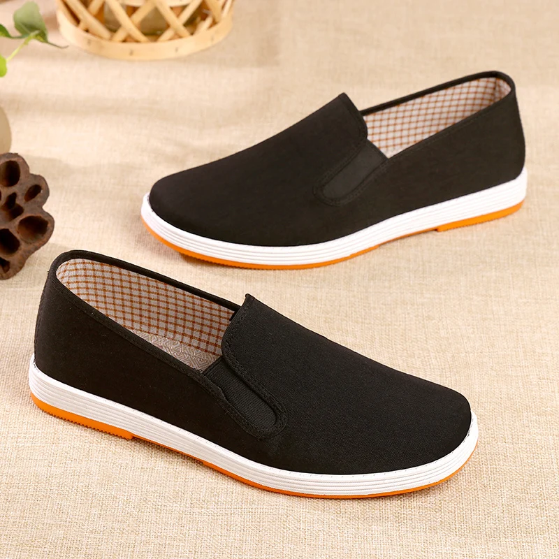 

Men's Oxford Bottom Beijing Cloth Shoes Lightweight Comfortable Work Black Soft Bottom Breathable Dad Shoes Casual Sneakers