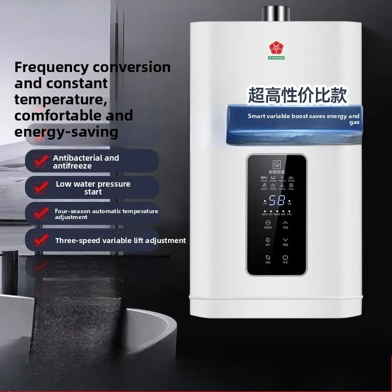 Gas water heater electric household natural gas constant temperature forced exhaust 12L liquefied coal gas balanced booster