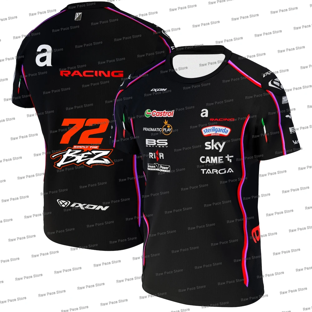 Men's Martin 89 Racing Team 2025 Replica T-Shirt Marco Bezzecchi 72 Driver Quick Drying Short Sleeve Sports Casual T-Shirts 6XL